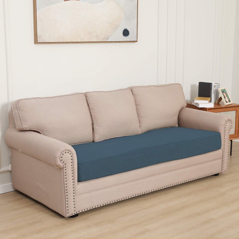 Easy-Going Stretch Cushion Cover Sofa Cushion Furniture Protector Sofa Seat Sofa Slipcover Sofa Cover Soft Flexibility with Elastic Bottom(Oversized Sofa Cushion, Bluestone) - Image 2